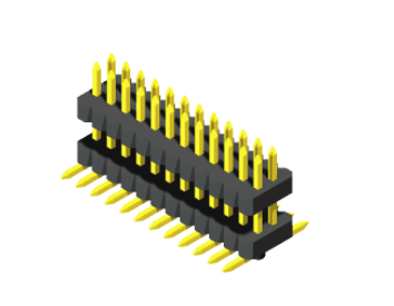 Pin Header 1mm  H=1.0，1.5mm   Stack SMT Type 